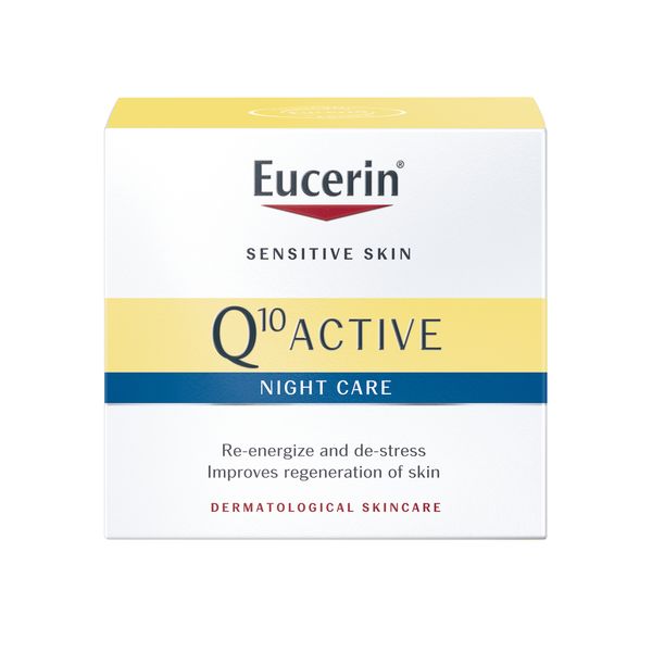 Eucerin Q10 Active Face Night Cream, Anti-Wrinkle, for Dry Skin, 50ml