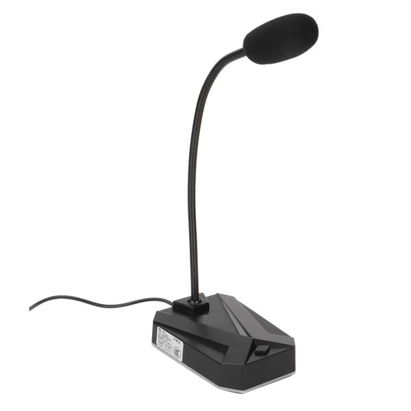 Microphone USB RGB Light Adjustable 360 Degrees mk10