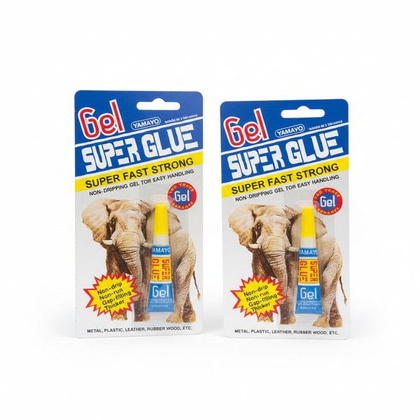 Yamayo Super Glue Gel 3g Tube for Strong Bonding and Crafts - 2 Pack