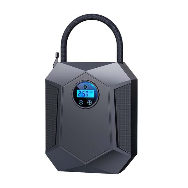 12V Digital Air Pump - Portable Tire Inflator with LED Display
