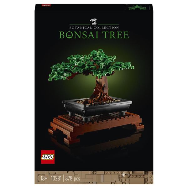 LEGO® Icons Bonsai Tree 10281 Building Blocks Toy Set; Flowers Botanical Collection (878 Pieces)