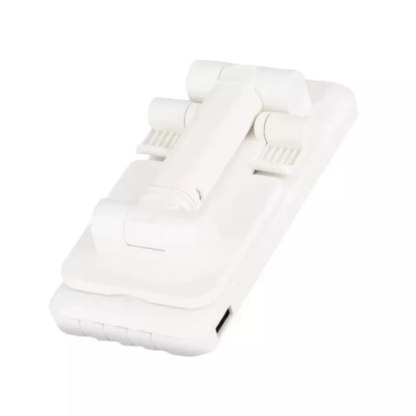 White - 15000mAh Portable Power Bank | Built-in Phone Stand 4-in-1 Charging