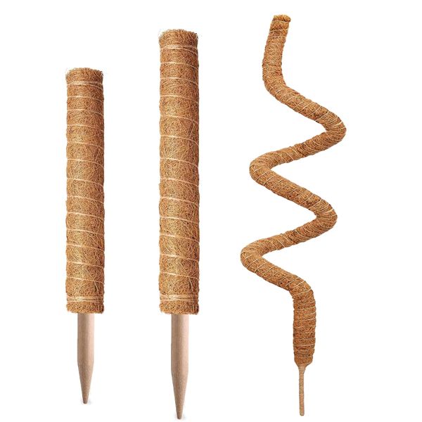 3 Piece Gardening Plant Moss Pole Supports