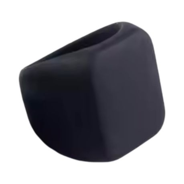 Ring Silicone Men Single - Unique Bridge Style - Black