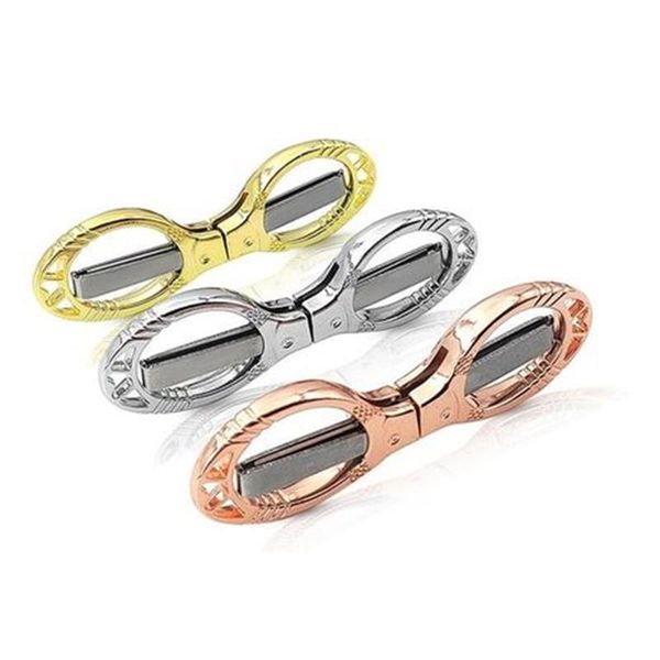 Portable Retractable Fishing Line Cutter Glasses Shape Folding Scissors