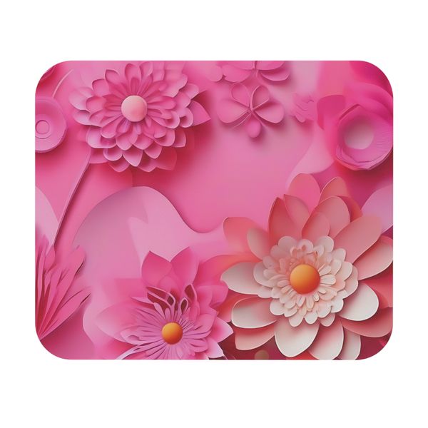 Pink Flowers Mouse Pad