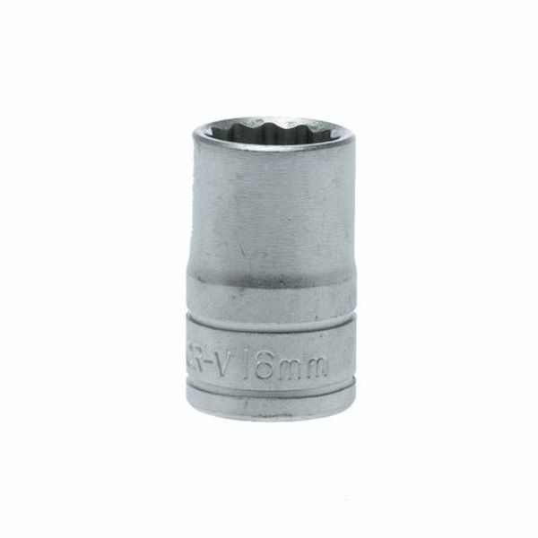 TengTools - 1/2" Drive 12 Point Socket 16mm - M120516-C