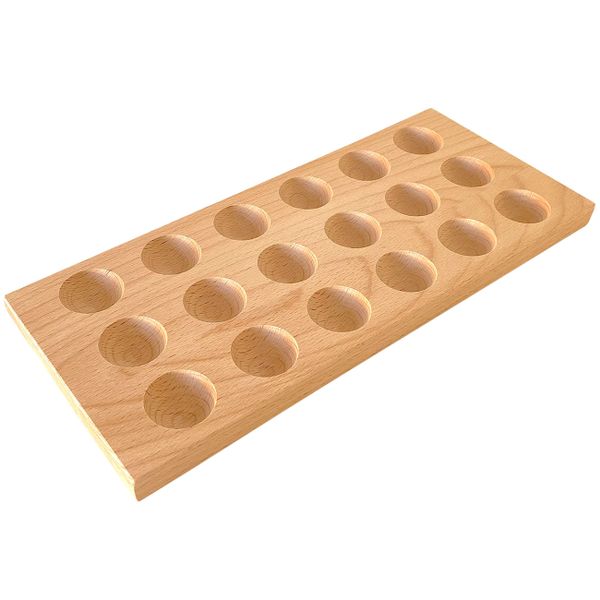 MamaMia Family - Natural Wood Egg Tray 18' Holder