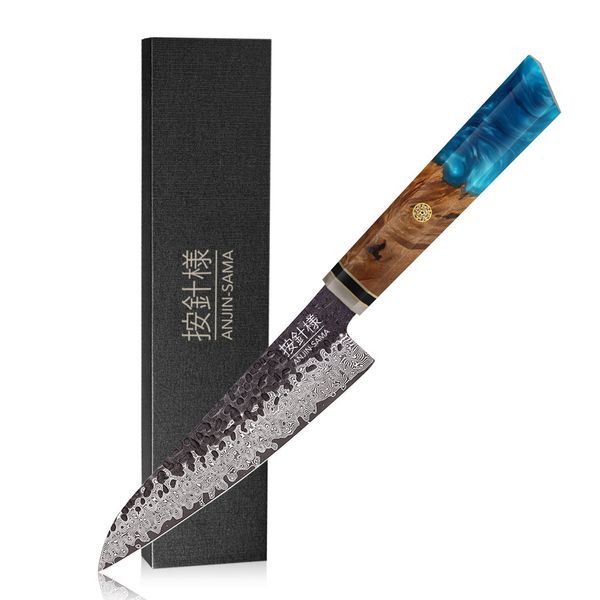 Anjin-Sama Kurouchi Hammered 6" Petty Knife - Elegance and Precision