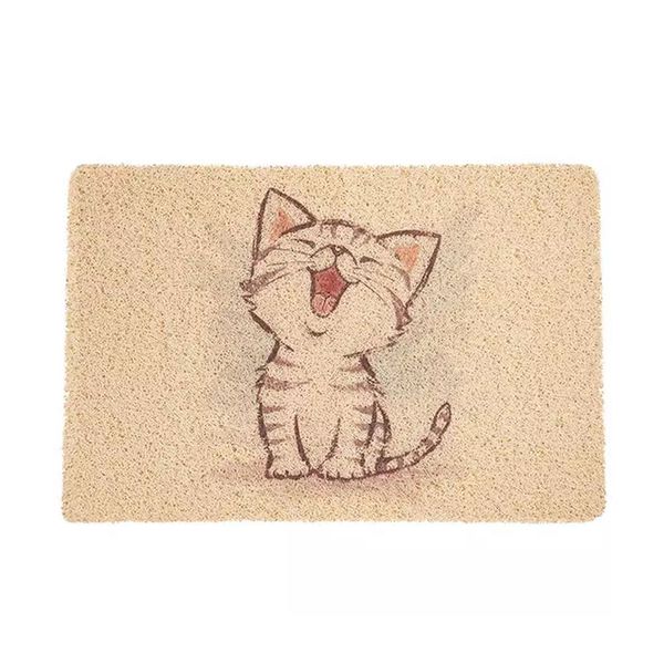 Creative Cute Breathable PVC Pet Cat Sand Control Mat - 40 x 60cm