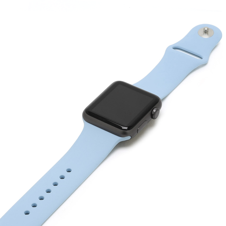 TechByte Silicone Strap for Apple Watch Light Blue 38 40 41mm