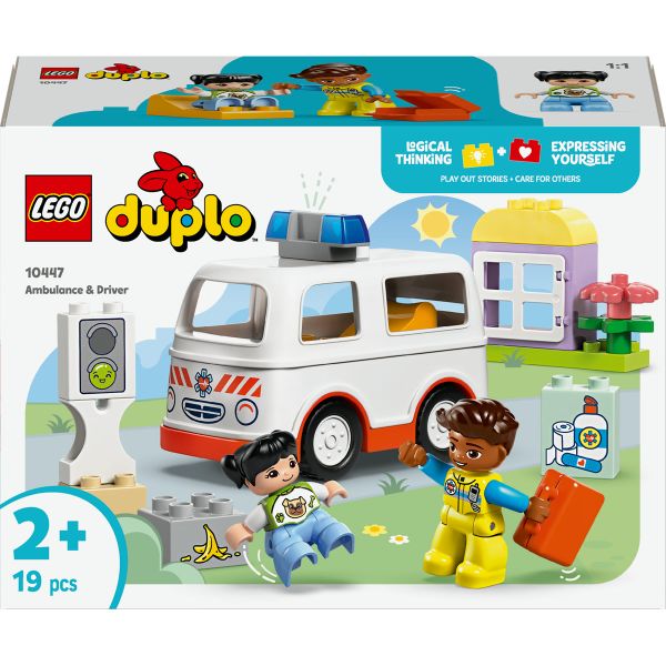 LEGO® DUPLO® Ambulance &amp; Driver for Pretend Play 10447