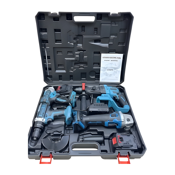 68V Cordless Power Tool Combo Kit and Carrying Case