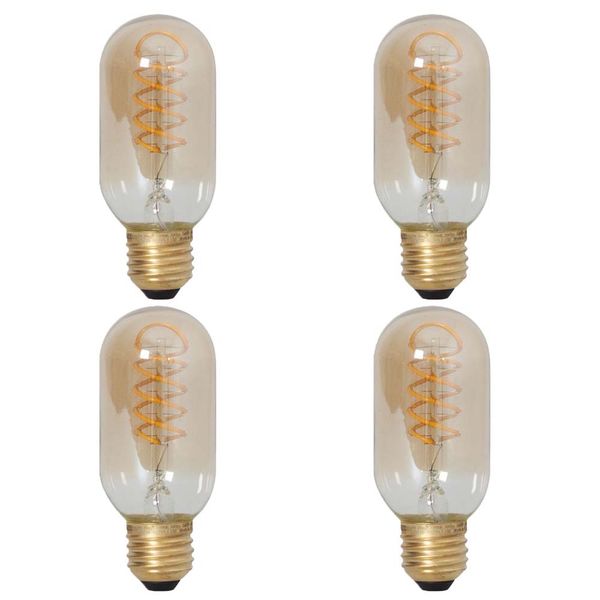 VITO High Quality Amber Glass Dimmable Bulb -E27- Set of 4