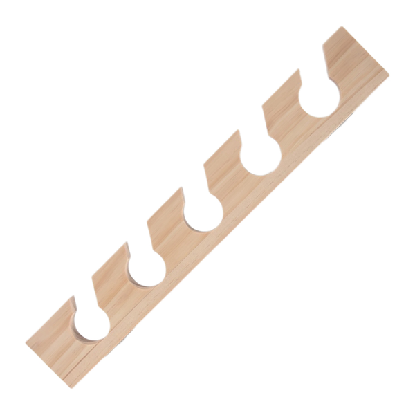 Wooden Hat Hanger with Display Shelf Wood Color