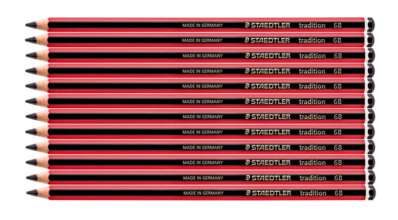 STAEDTLER Tradition 6B - 110 Pencil Box of 12
