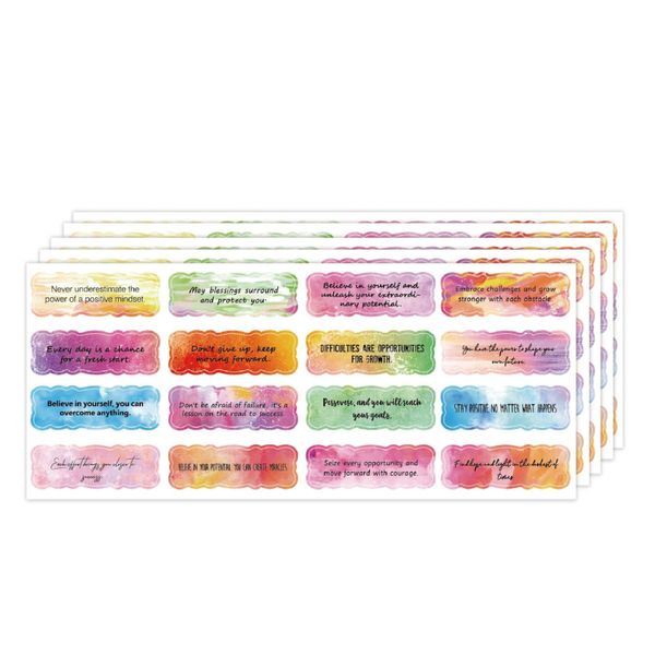 240pcs Coloured Motivational Sticker Set