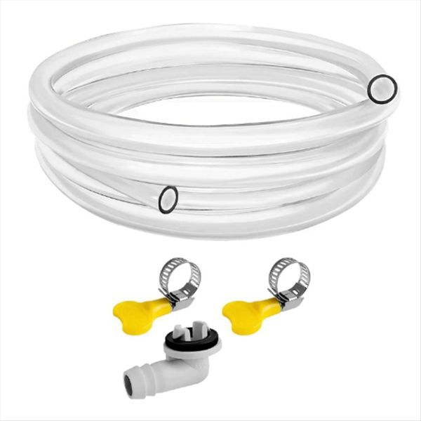 10Ft Air Conditioner Drain Hose 3/5 Inch Ac Drain Hose Connector