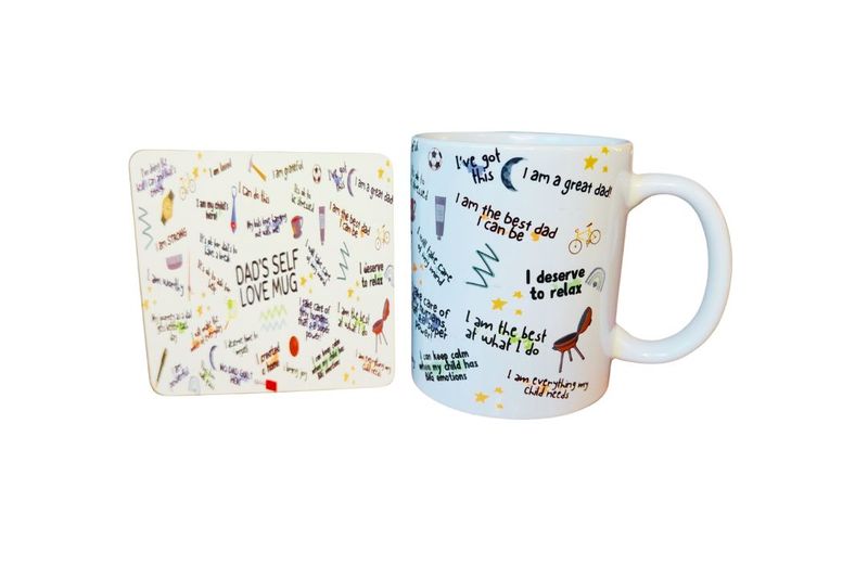 Printed Dad Mug &amp; Coaster