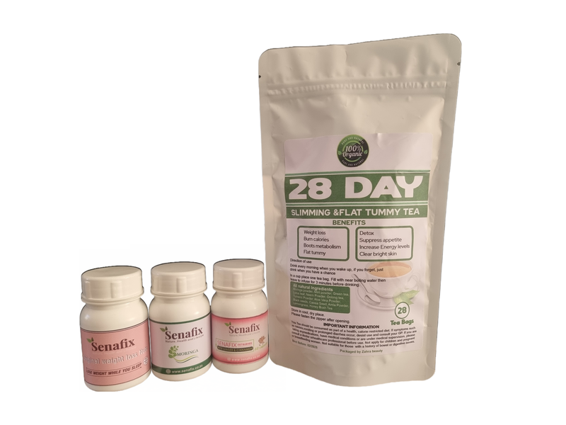 Fast Weight Loss Senafix Fat Burning Full Combo and 28 Days Slimming Tea