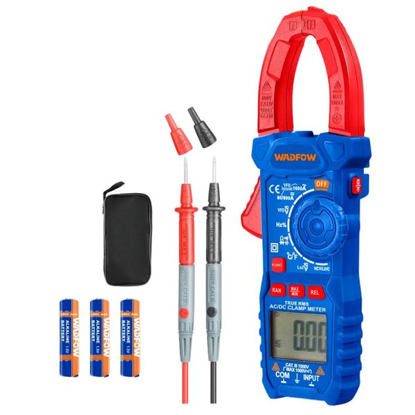 Wadfow - Digital LCD (DC/AC) Clamp Meter - 6000 Counts -WDM65085