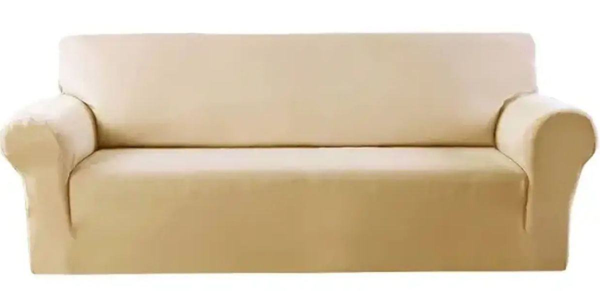 Elastic Stretch Sofa Cover Beige Buy Online in South Africa