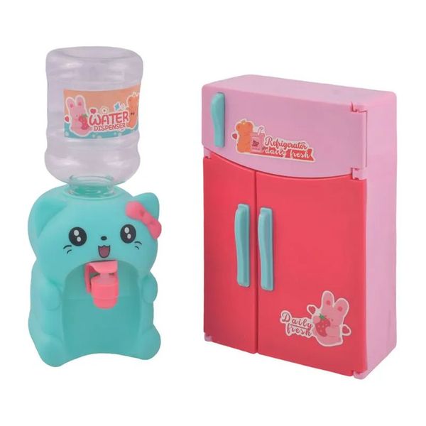 Water Dispenser and Refrigerator for Kids Role Play Toy