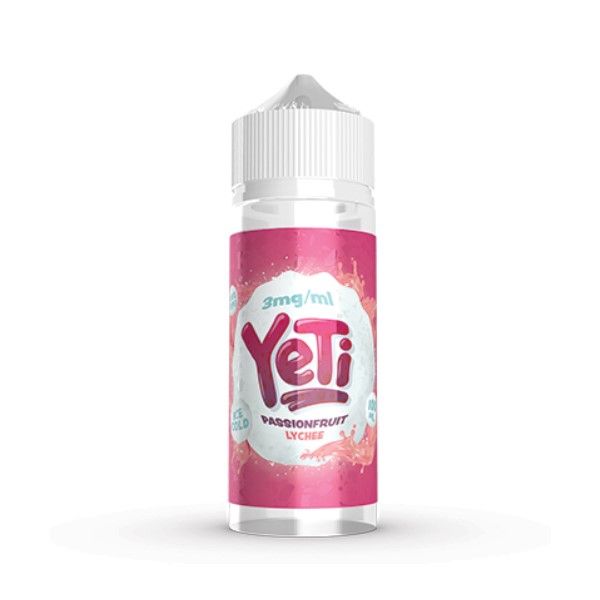 100ml Yeti Vape Juice 3mg - Passion Fruit &amp; Lychee