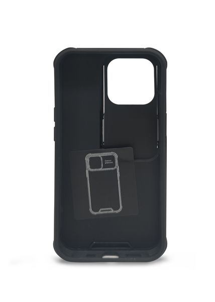 TUFF-LUV Apple iPhone 13 Pro Rugged Armour Case Cover - Black