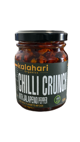 Kalahari Organics Jalapeño Chilli Crunch oil - 125g