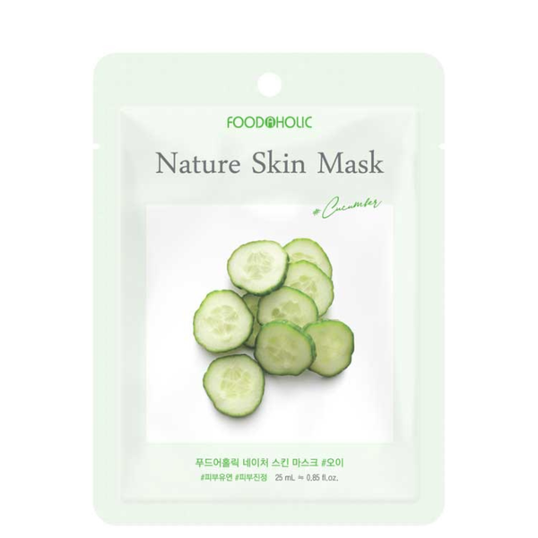 Foodaholic Nature Skin Mask (Cucumber) - Pack of 10