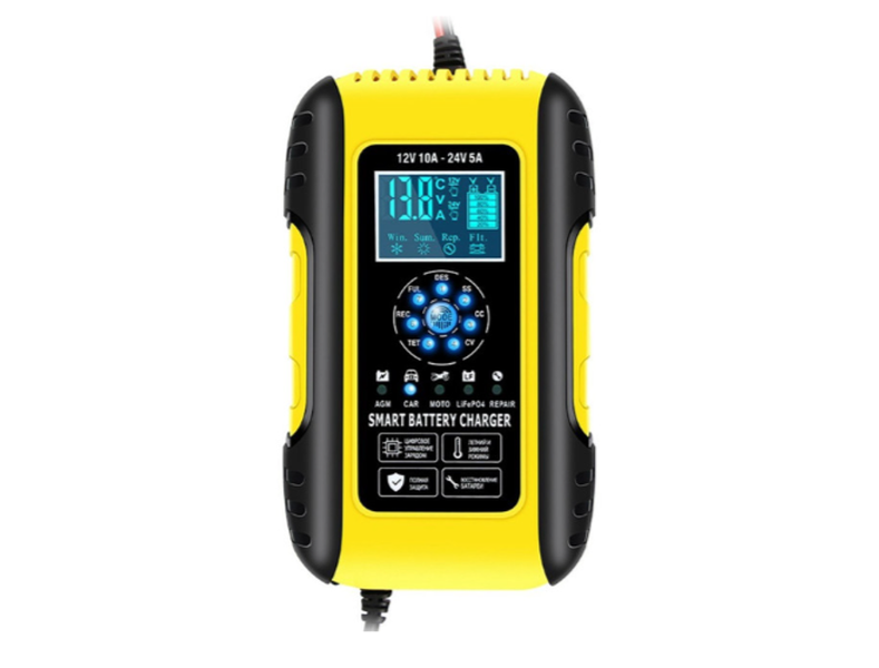 Fully-Automatic Smart Charger 12V/10A 24V/5A Battery Maintainer Desulfator