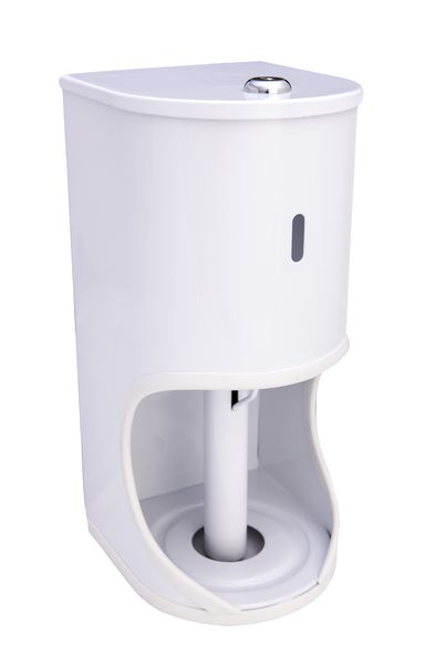 TR2 Toilet Roll Holder Lockable- Mild Steel White