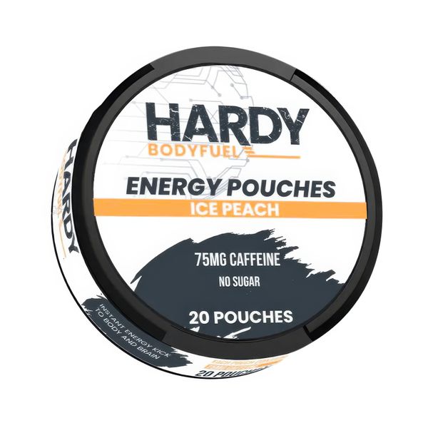 HARDY - Ice Peach - Caffeine Pouches