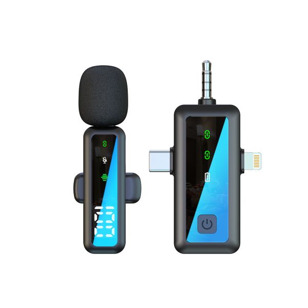 3 in 1 Wireless Lavalier Microphones with Noise Reduction