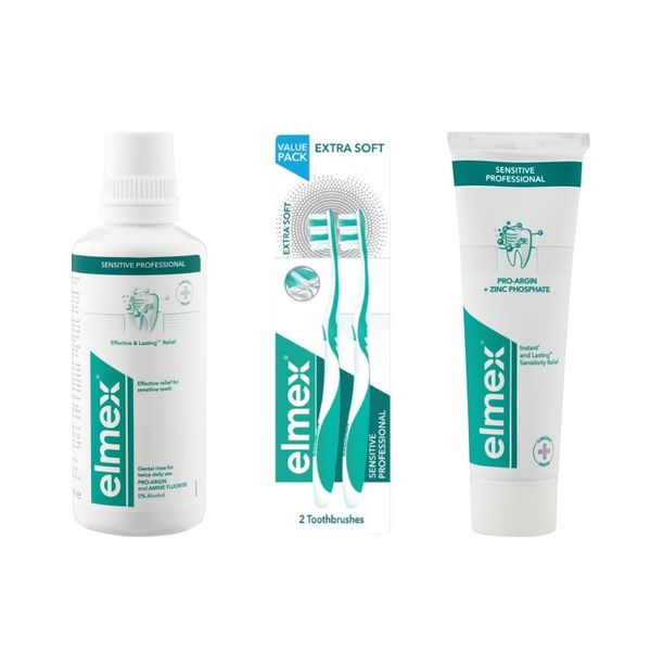 Elmex - Sensitive Professional Oral Care Wash - Pack of 3