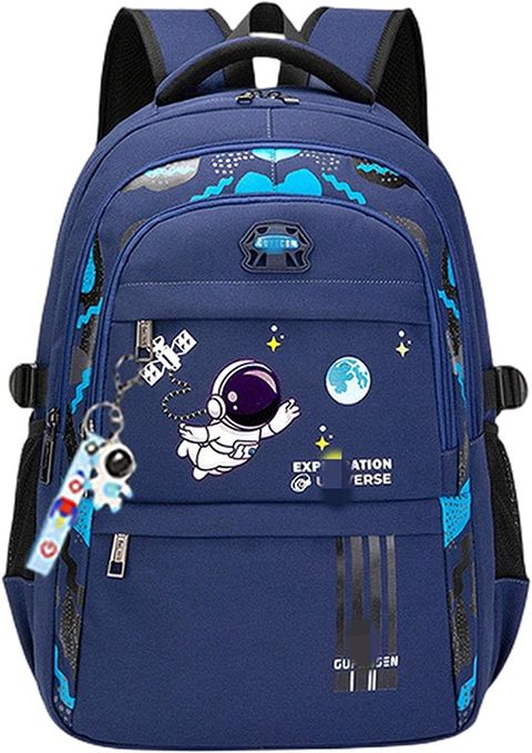 Kids School Backpack Astronaut Cartoon Boy Blue Ortho & Reflective ...