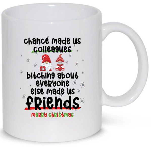 Chance Made Us Colleagues Merry Christmas Gift 11Oz Premium Coffee Mug