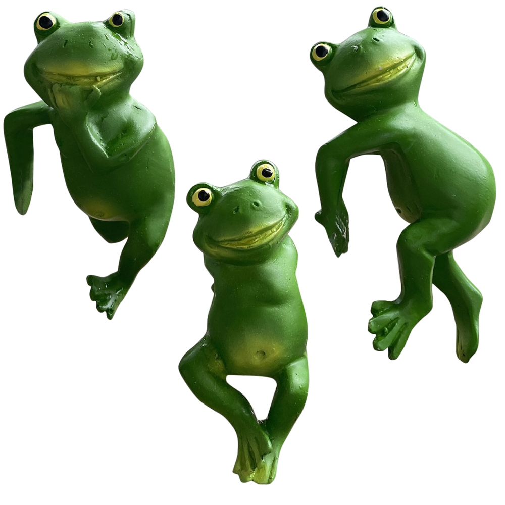 Garden Decor Hanging Frog Ornament Set of 3(11cm)