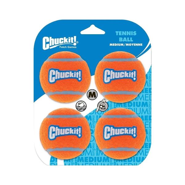 Chuckit! Tennis Ball - 4 Pack Medium