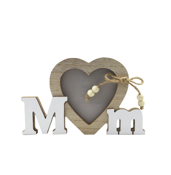 Mom Wooden Letter Picture Frame For Mothers Day And Birthday Gifts