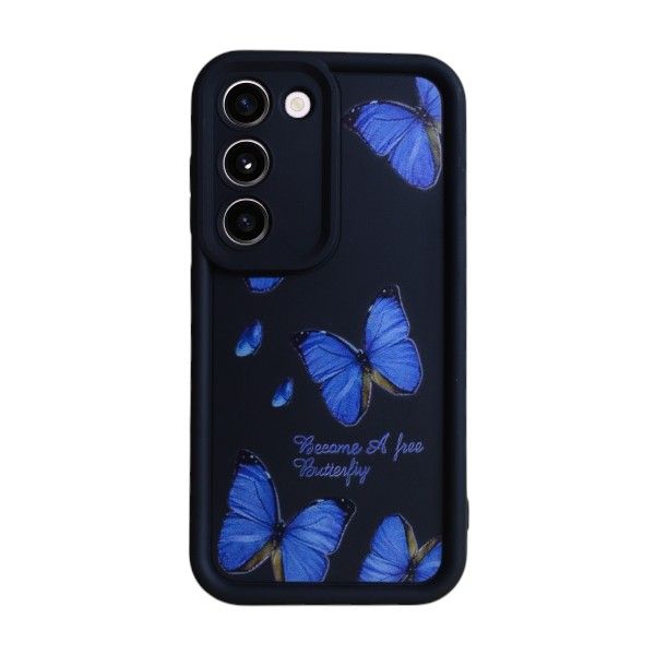 Vibrant Butterfly Phone Case Compatible With Samsung S23 - Blue