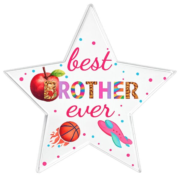 Clear Acrylic Star Keepsake - Best Brother Ever - Gift