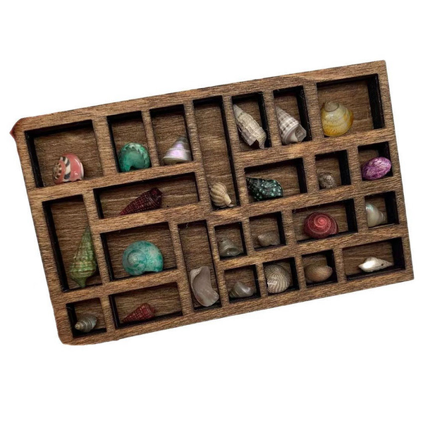 1 12 Miniature Trinket Shelf Crystal Dollhouse Decor Printers Tray