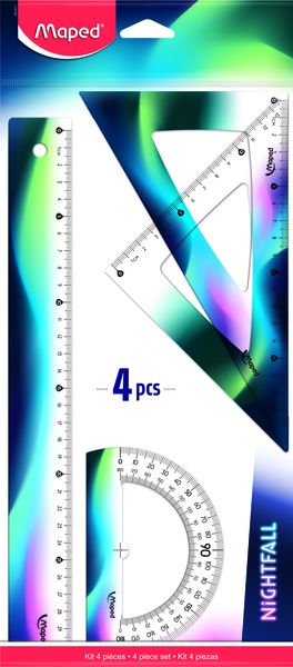 Maped Nightfall Drafting Set 4 Piece