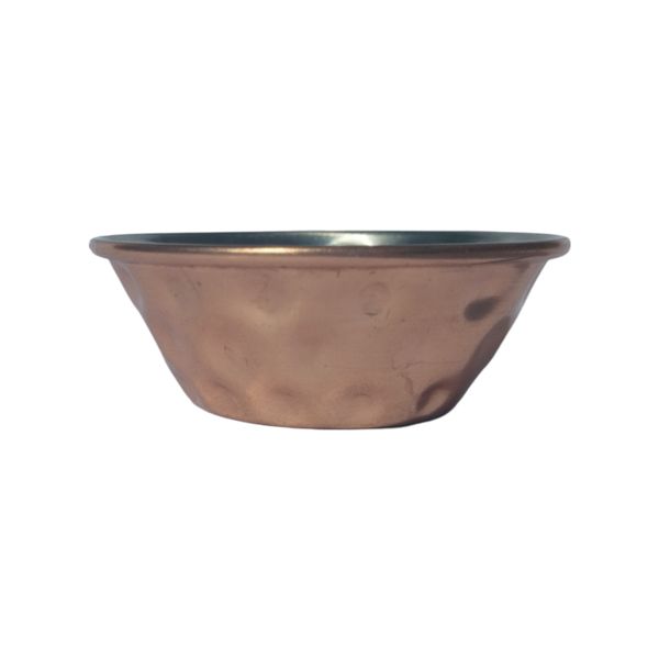 Elegant Handcrafted Hammered Copper Sauce Cup - 45ml