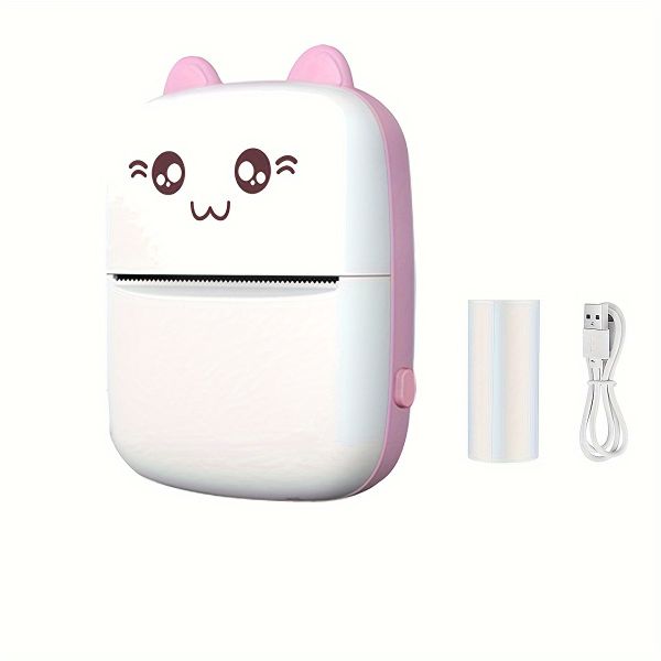 Mini Portable Bluetooth 200DPI Thermal Printer Plus 1 Roll Printer Paper
