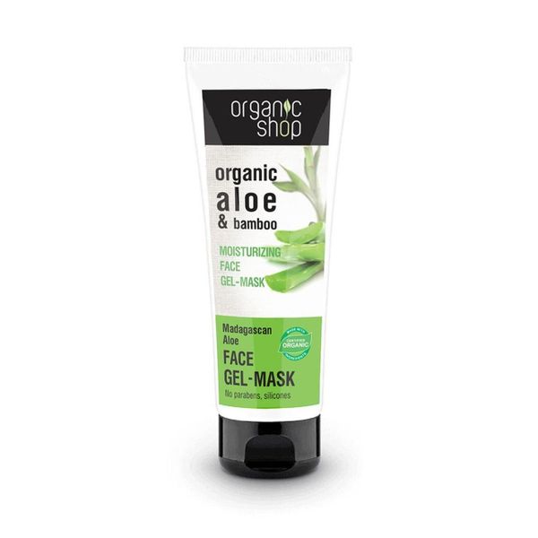 Organic Shop Moisturizing face gel mask Madagaskan Aloe 75ml