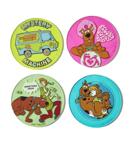 Scooby Doo 4 Piece Set Cartoon Animal Patterned Coasters