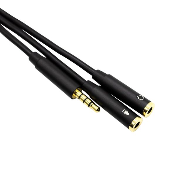 Gizzu 3.5mm Male to Dual 3.5mm Female 0.2m Adapter Cable